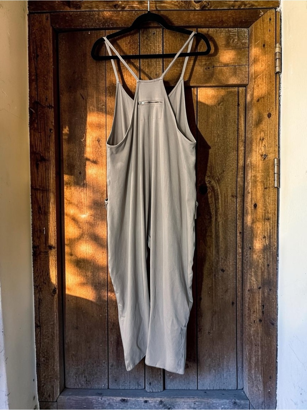 NWOT Free People FP Movement Hot Shot Onesie Taupe Slouchy Jumpsuit Boho Small - Picture 2 of 6